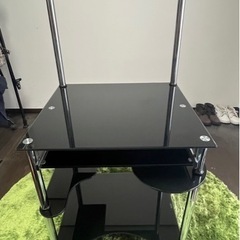 家具 PCデスク(ガラス製)