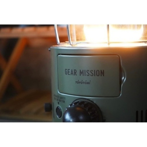 おまけ付き【美品/トヨトミ】対流式石油ストーブGEAR MISSION RR-GE25(G)オリーブ色 日本製 【コンクリート】9畳/