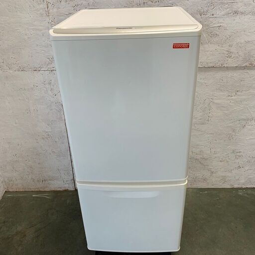 【Panasonic】 パナソニック ノンフロン冷凍冷蔵庫 2ドア 容量138L 冷凍44L 冷蔵94L NR-BW144C-W 2012年製 S0109