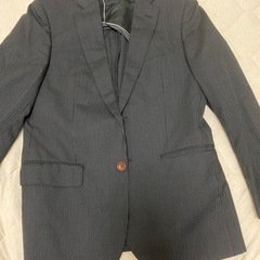 スーツ　ネーム入り　上下セット　上　黒