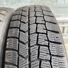 バリ山　DUNLOP ダンロップ　WM02 155/65R14 スタッドレス　タイヤ　2019年〜2020年製　14インチの画像