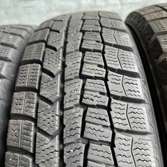 バリ山　DUNLOP ダンロップ　WM02 155/65R14 スタッドレス　タイヤ　2019年〜2020年製　14インチの画像