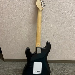 エレキギター　ブルー　ケース、コード、バンド付きの画像