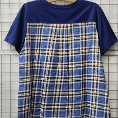 ★【Miss edi Collection/ミスエディコレクション】トップス  異素材組み合わせ  ゆったり軽い  40サイズ  北九州店舗店頭販売のみの画像