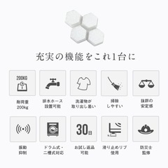 差し上げます！洗濯機かさあげ台 ふんばるゾウ 4個入 1セット 洗濯機置き台, 底上げ台, 防振, ズレ防止　の画像