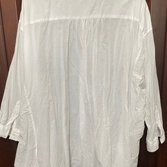 niko and/プレミアムコットンローン/ホワイト/スタンドカラー　シャツ　レディースの画像