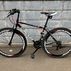 自転車、クロスバイク　CANOVER （ヘルメット、ライト、チェ...