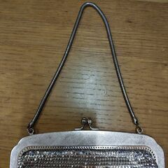 レトロ ビーズ ハンドバッグ 美品の画像