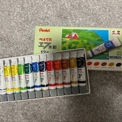 ペンテル水彩絵の具12色0円‼️差し上げます‼️の画像