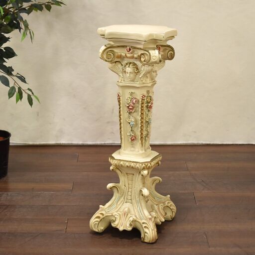 ヤ取2/12終了】≪yt1435ジ≫ ロココ調 フラワースタンド アンティーク