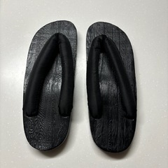 【お値下げ可】未使用❗️メンズ下駄XＬ　扇子付き