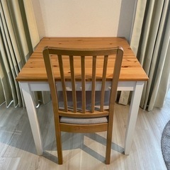【お取り引き中】IKEA イケア　デスクテーブル　椅子　セット　...