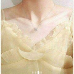 ▼③J←←←m18-17 刻印有り/ブリリアントカットパヴェアーチペンダントネックレス 〔4000円➡️600円〕の画像