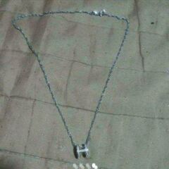 ▼③J←←←m18-17 刻印有り/ブリリアントカットパヴェアーチペンダントネックレス 〔4000円➡️600円〕の画像