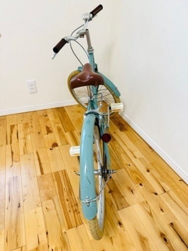 【クロスバイク】外装6段変速　リヤタイヤ、チェーン、サドル新品❗️泥除け付　若林自転車　膳所店　SALE中❗️ クロスバイク】外装6段変速 リヤタイヤ、チェーン、サドル新品