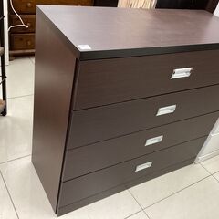4段チェスト　ブラウン