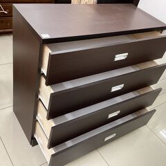 4段チェスト　ブラウンの画像