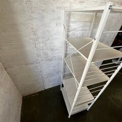 【ジモティ限定特価】 レンジ台 収納台 炊飯台 食器棚 キッチン収納 S0123の画像