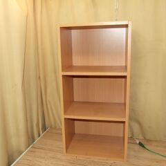 【紋別市発】カラーボックス　中古品　外寸　高さ87.5×横幅43...