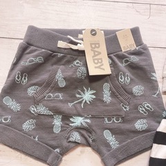 H2307 新品　ハックスベイビー　60 70 男の子　パンツ　ズボン　まとめの画像