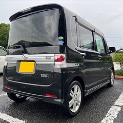 安心の保証付き☆快適なターボ車‼️月々9千円〜分割可❗️車検2年付き！【名義変更代込み】広い車内！大人気‼️ダイハツ タントカスタム☆SDナビ付き☆走行中DVD見れます♪ETC付き☆バックカメラ付き☆純正アルミ☆電動スライドドア☆ドライブレコーダー☆事故修復歴無し☆そのまま乗って帰れます！の画像