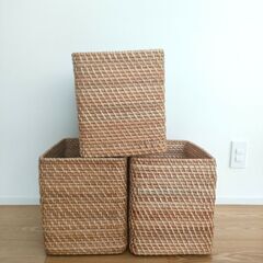 無印良品 ラタンバスケット 1個の画像