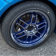 特価 個人出品 トヨタ ヴィッツ RS Vitz 5MT ローダウン タイヤ新品 車検1年以上の画像