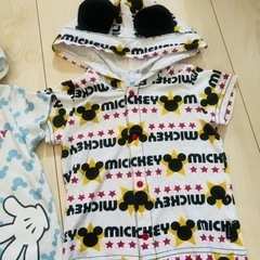 ミッキーなりきり服 80cm ２枚セットの画像
