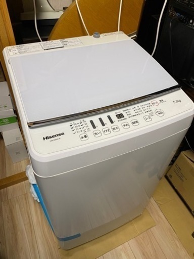 美品★Hisense HW-G55A-W　洗濯機