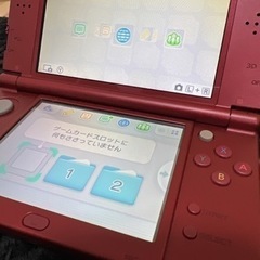 ★美品★Newニンテンドー3DS LL メタリックレッド 本体 ケース 充電器の画像
