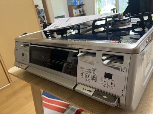 リンナイ　グリル付きガスレンジ(ガステーブル・ガスコンロ)・ガラストップ  RTS62WKR-R(都市ガス１２A、１３A用）