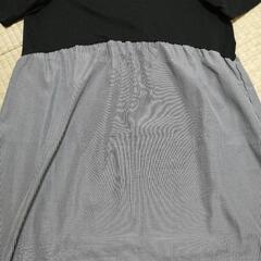 黒　半袖ワンピース　Ｌサイズの画像