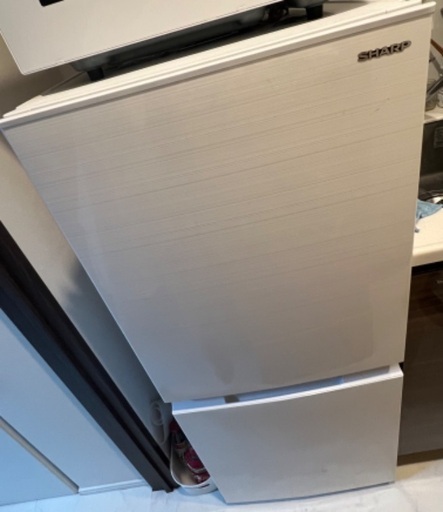 SHARP SJ-D15H-W 2022年製　両開き冷蔵庫 152L