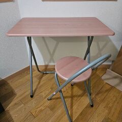 折り畳み式デスク&チェア　ナカバヤシの画像