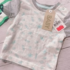 H2306 新品　コットンオン　ベビー　60 70 トップス　半袖　シャツ　夏の画像