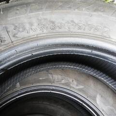 2021年製 スタッドレスタイヤ 155/65R13 ブリザック VRX3 中古の画像