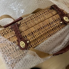 【美品】定価25000円 アウトドア用品 ピクニックバスケット／ワインバスケットの画像