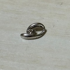 K18WG ダイヤ 0.05ct パール 真珠 タイピン セットの画像
