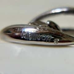 K18WG ダイヤ 0.05ct パール 真珠 タイピン セットの画像