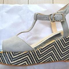 【中古品】ウェッジソールサンダル　おしゃれ　の画像