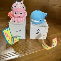 風鈴　タコさんとクジラさん［手渡し対応］