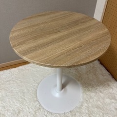 山善　丸テーブルの画像