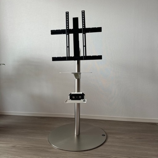 EQUALS イコールズ テレビ台 自立型 テレビスタンド anataIRO ラージタイプ 45型〜65型対応 シルバーメッキ