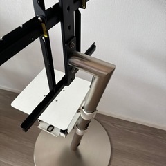 EQUALS イコールズ テレビ台 自立型 テレビスタンド anataIRO ラージタイプ 45型〜65型対応 シルバーメッキの画像