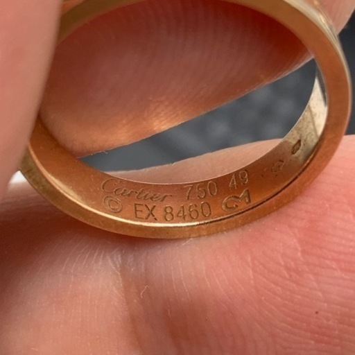 カルティエ　ミニ　ラブリング　3.7g ピンクゴールド