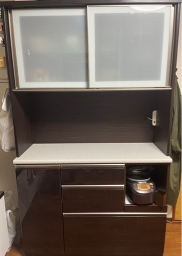 【定価99,990円\n】ニトリ キッチンボード（アルミナ2 120 DBR）