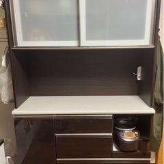 【定価99,990円
】ニトリ キッチンボード（アルミナ2 120 DBR）