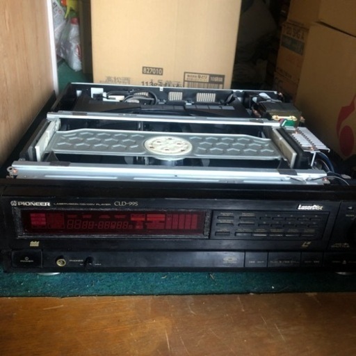 ジャンク レーザーディスク プレイヤー パイオニア CLD99s 1988年 リモコン シングルLDアダプター