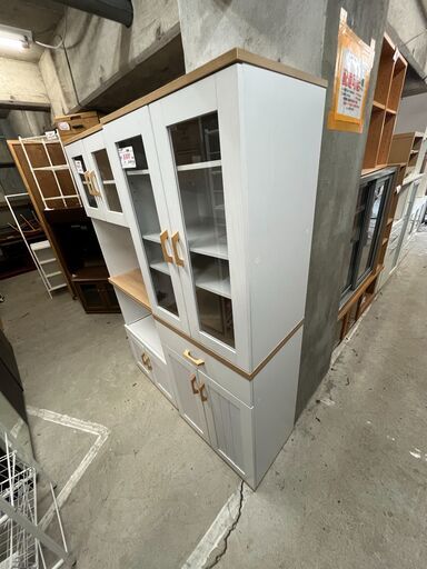 リサイクルショップどりーむ天保山店 No13448 食器棚 オシャレ―カラー