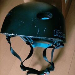 幼児用 自転車ヘルメット 黒 青 47～51センチ